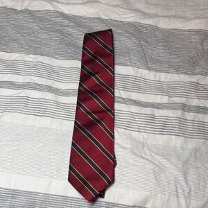 Brooks Brothers Burgundy and Gold Striped Tie